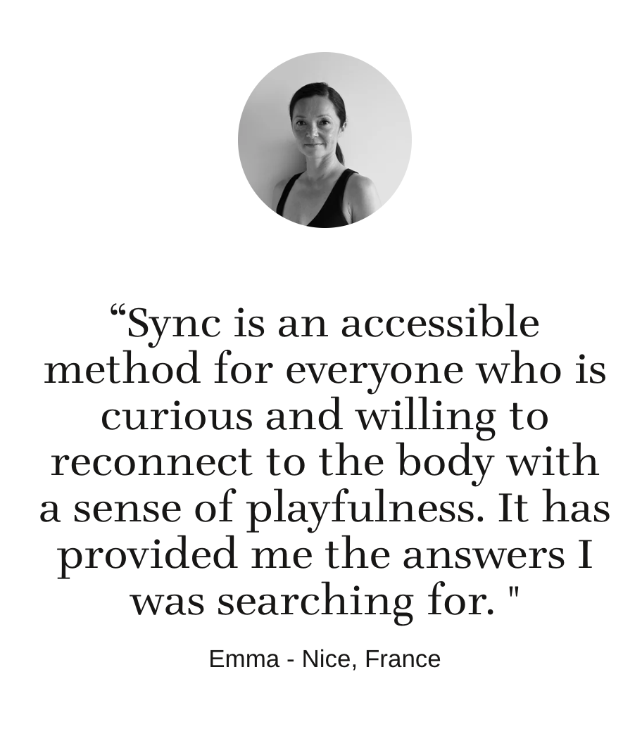 Sync Method testimonial from Emma